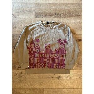 Fielder Bonobos Graphic Tiki Tribal Sweatshirt Men's XL Brown Red